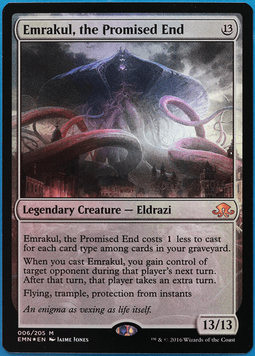 Emrakul, the Promised End (Prerelease) FOIL Eldritch Moon Promos NM (506918) - Picture 1 of 2