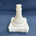 Antique Oil Lamp Flint Milk Glass Base Part
