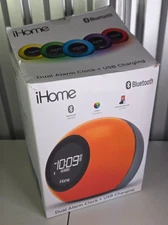 iHome iBT29  Bluetooth Color Changing Dual Alarm Clock FM Radio New - Open Box
