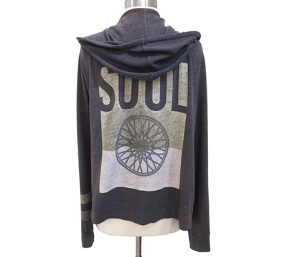 SOUL CYCLE hoodie sweatshirt w two tone Logo sz M