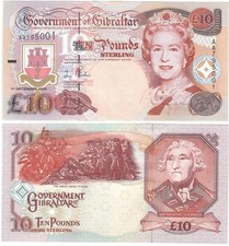 Gibraltar - 10 Pounds 2006 UNC Pick 32 Queen Elizabeth ll Lemberg-Zp