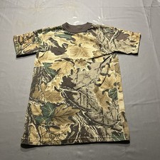 Vintage Ranger Kids Advantage Camo Shirt Large USA Made Single Stitch Youth