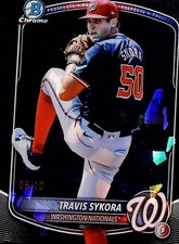 2025 Bowman Draft #BDC-137 Travis Sykora Black Sapphire 6/10