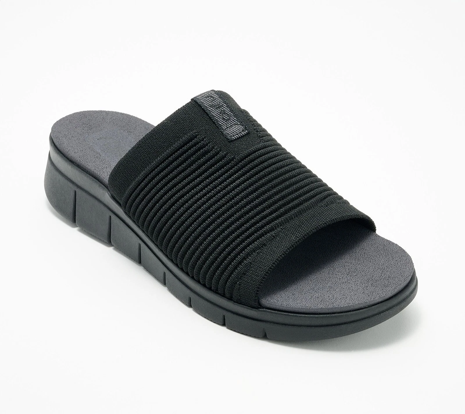 Ryka Slip-On Slide Sandals Epic Black 9.5/M New