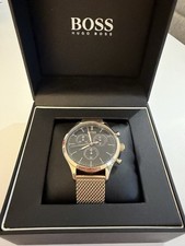 BOSS Hugo Boss Herren BOSS Chronograph Quarz Edelstahl Milanaise 50m Box