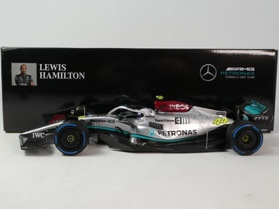 Minichamps Mercedes AMG W13 #44 Lewis Hamilton Monaco GP 2022 1/18 110220744 - Photo 1/4
