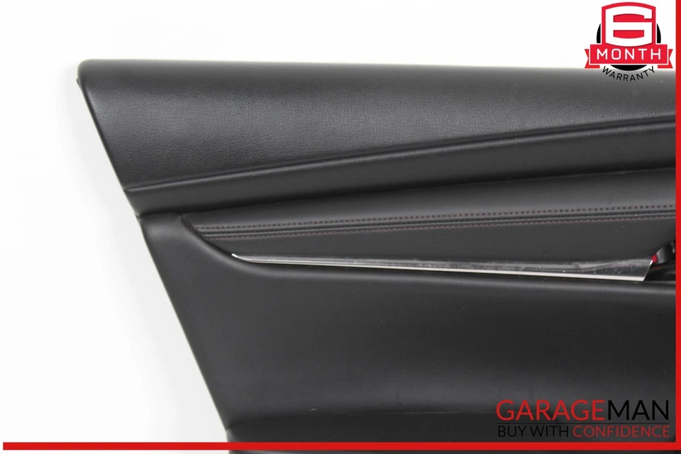19-23 Mazda 3 Front Left Driver Side Door Trim Panel Black OEM - Image 4 of 4