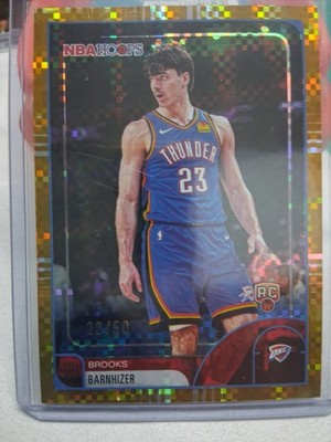 2025 Topps NBA Hoops Gold Light Burst 22/50 Brooks Barnhizer #158 Rookie RC 