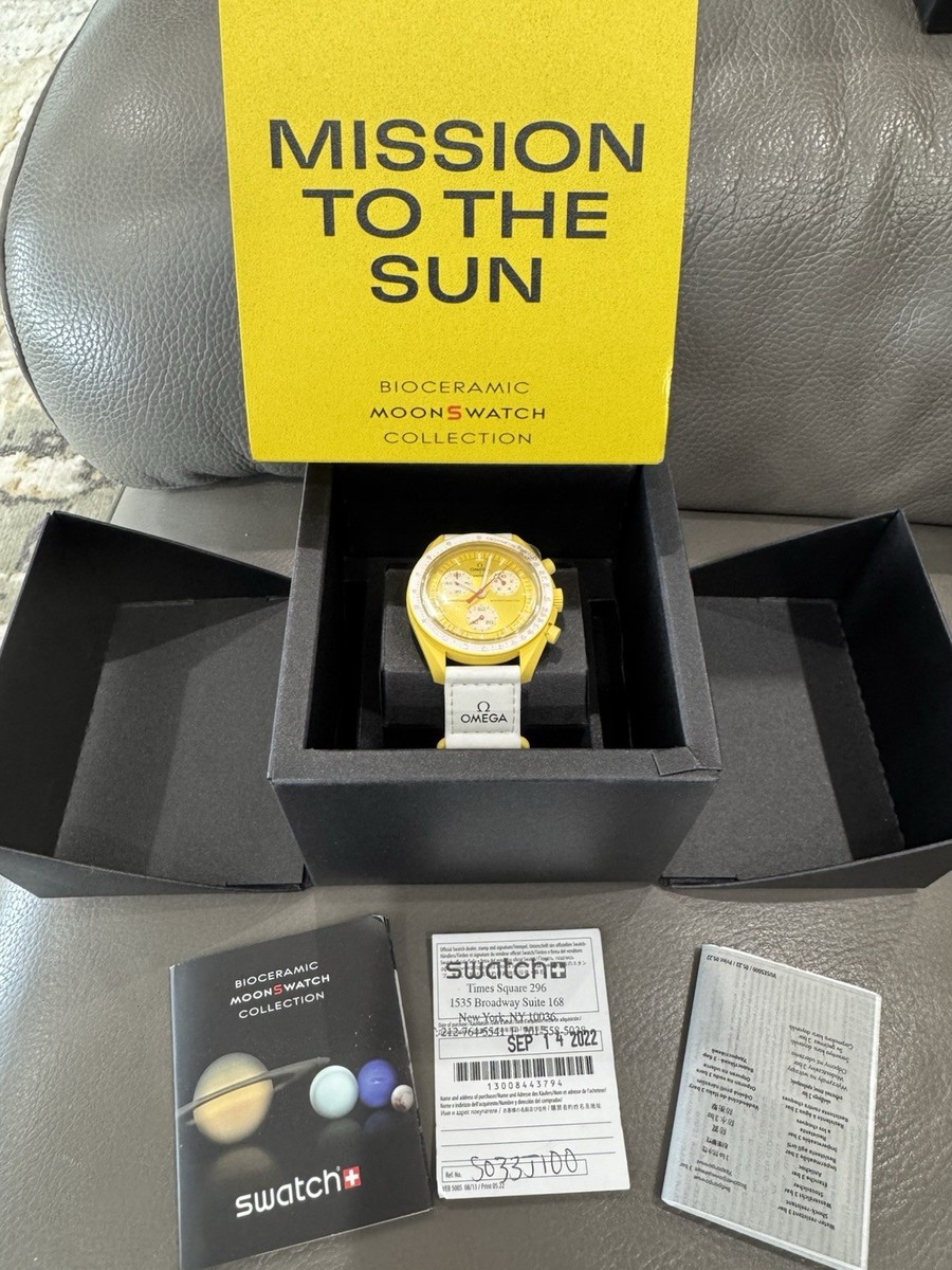 OMEGA x Swatch Speedmaster MoonSwatch Sun Yellow Men's Watch