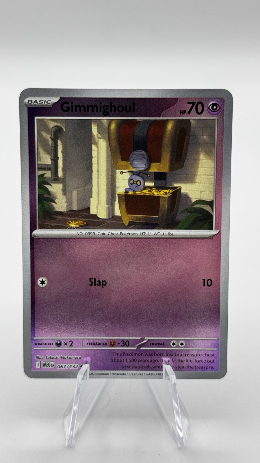 Gimmighoul 067/132 Me01: Mega Evolution Reverse Holo