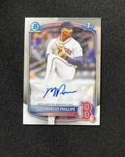 2025 Topps Bowman Chrome #CPA-MP Marcus Phillips 1st Auto Red Sox YY21