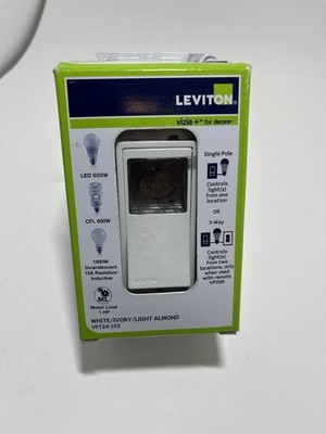 Leviton VPT24-1PZ Decora 24-Hour Programmable Timer 120Vac 3 Color options
