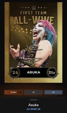 Asuka - Gold First Team Signature Iconic Topps Slam All-WWE 26