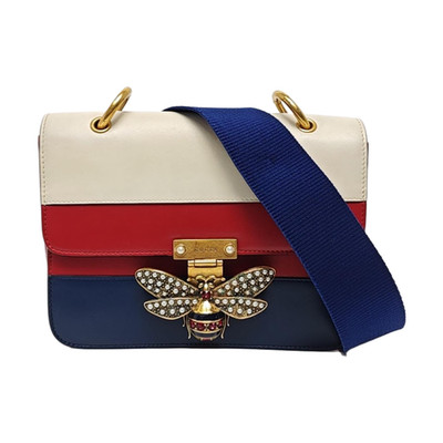 Gucci Queen Margaret Multicolor Leather Bee Embellished - Very Good #DVAUFH
