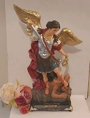 Heiliger Michael der Erzengel 16 Zoll (Höhe) Harz Statue Neu