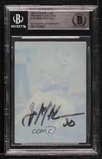 BAS 1997 Stadium Club Printing Plate Cyan 1/1 Brian Mitchell BGS Authentic 3c7