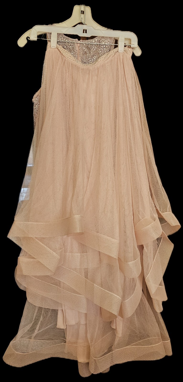 City Triangles Pink Sequin Two Piece Prom Dress S… - image 2