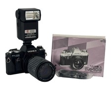 Yashica FX-103 Program - For Parts/ Repair W/ Flash, Paperwork, Lens