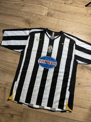 Vintage Nike Juventus 2005-2006 Home Football Shirt Tamoil Jersey