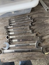 Lot Of 10 Vintage Craftsman Usa Combination Wrenches