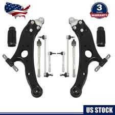 Front Lower Control Arm w/ Ball Joints Tie Rod End For 2011-2018 Toyota Sienna