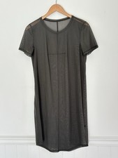 Lululemon Ready To Reach Dress Mesh Cami Green Size 6 no lining -athleisure swim