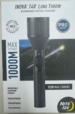 Inova T4R Long Throw 1000 Meter Distance Rechargeable Flashlight T4RLTA-01-R8
