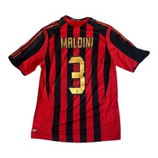 AC Milan 2005-06 Home Jersey Maldini #3 Adidas 109965 Authentic Vintage Size L