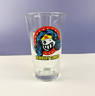 Boston Comic Con 2017, Newbury Comics, DC Wonder Woman Fandom, pint glass