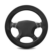Silicone Steering Wheel Cover - Thicker Universal Stretchy  Anti-Slip Black