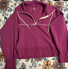 Old Navy Active Dynamic Fleece Pullover Hoodie Sweatshirt Pink Large