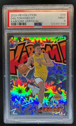 2024-25 Panini Revolution Dalton Knecht Kaboom-Vertical SP RC #24 Lakers PSA 9