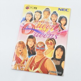 PC FX QUEEN OF QUEENS Japan Joshi Prowrestling PC FX Boxed 0926 pf
