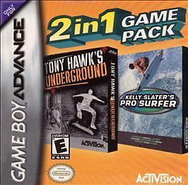 2 in 1 Game Pack: Tony Hawk's Underground/Kelly Slater's Pro Surfer (Nintendo Game Boy Advance, 2005)