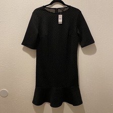 NWT Ann Taylor Loft Dress Womens Short Sleeve Ruffle Dress Sz. 6