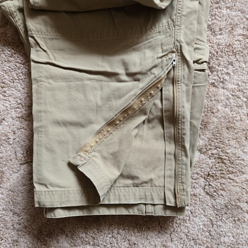 Gander Mountain Mens Zip Off Convertible Cargo Pants Shorts Beige Size 42x30 - Picture 8 of 12