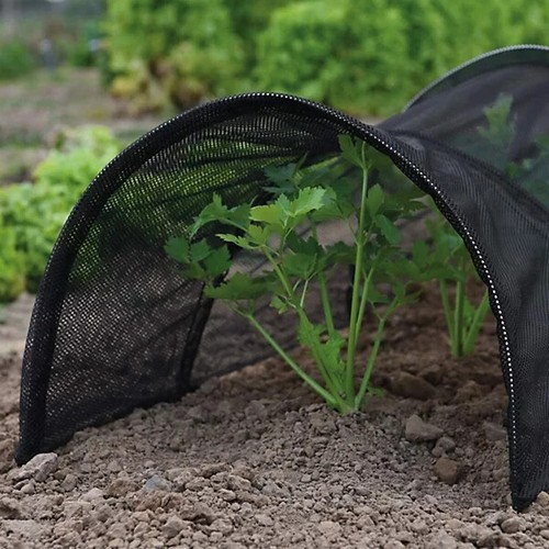 3M Poly Tunnel Cloche Mini Green House Garden Grow Protect Plant Netting Black - Picture 4 of 24