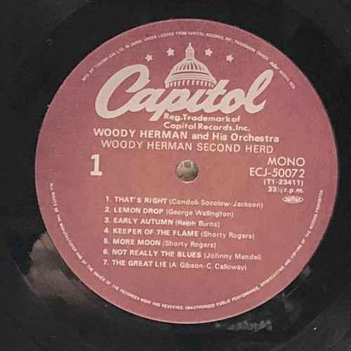 Woody Herman-Second Herd-Capitol 50072-JAPAN MONO - Picture 4 of 5