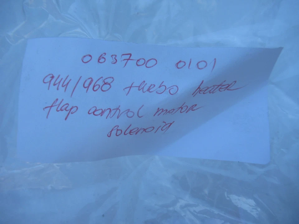 Motor solenoide control aleta calentador turbo Porsche 944/968 0637000101 #1 C#264 FL Foto 4 de 4