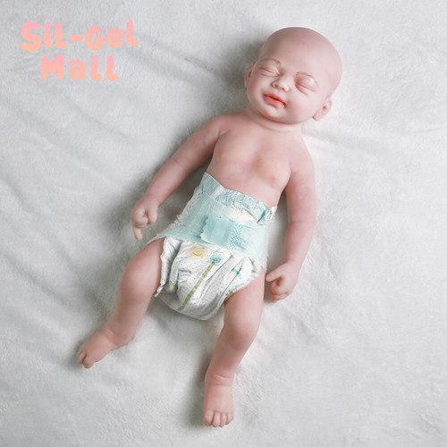 18.5"Realistic Cute Newborn Girl Handmake Platinum Silicone Reborn Baby Dolls US - Picture 10 of 12