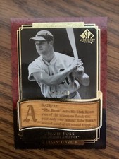 2003 SP Legendary Cuts Etched in Time #ET-JF Jimmie Foxx Philadelphia A's ExMt