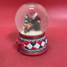Vintage Santa Claus   Musical Snow Globe