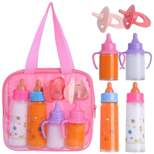 Doll Baby Dolls Accessories 7in1 Magic Milk Juice Bottles Carry Bag W9X9 C4 R5C2 - Picture 3 of 11