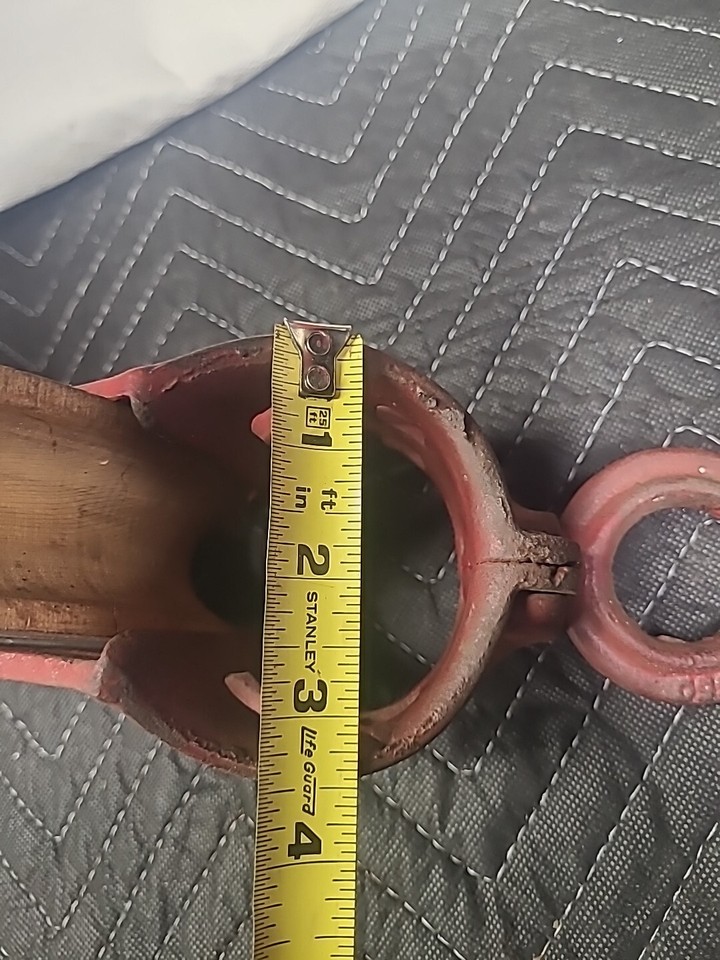 7" Diameter Vintage Wooden Pulley eBay