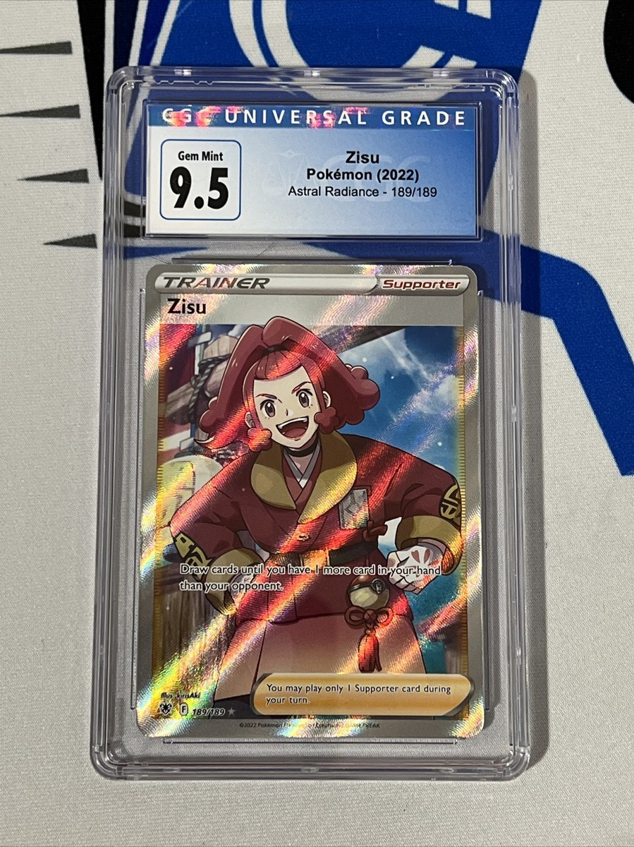 Zisu Full Art 189/189 Pokemon Card Astral Radiance CGC