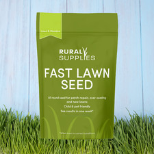 Fast Growing Lawn Grass Seed 10KG-RAPID QUICK GROWTH NEW LAWNS OR PATCH & REPAIR