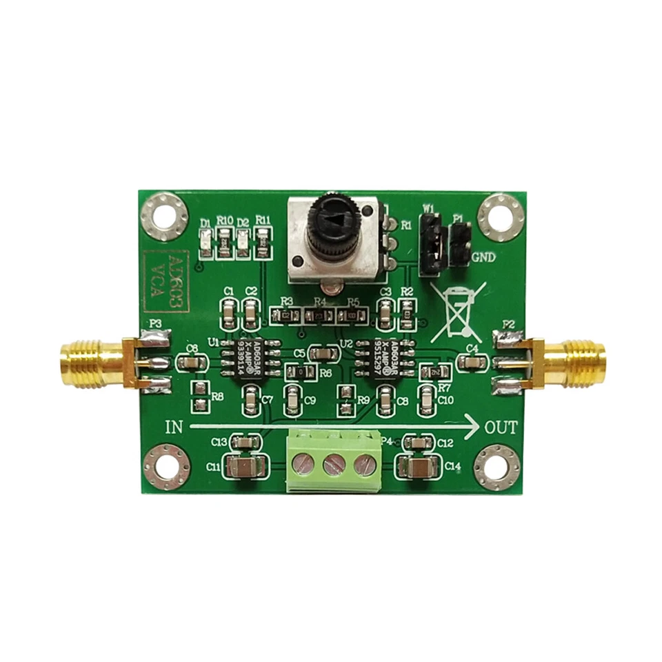AD603 Verstärkermodul mit variabler Verstärkung Spannungsverstärker VCA 80dB - Bild 4 von 4