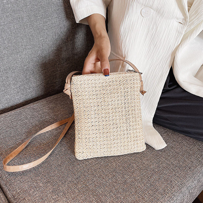 MEMRUI Woven Crossbody Bag For Women - Small Vegan Leather Shoulder Purse With Hand-Knit Design - View #12