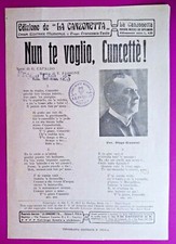 NUN TE VOGLIO, CUNCETTE'! Mit DIEGO GIANNINI, Notenblatt Aus 1917 - REF. 8873