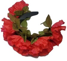 Ukrainian Red Poppy Flower Headband Vinok